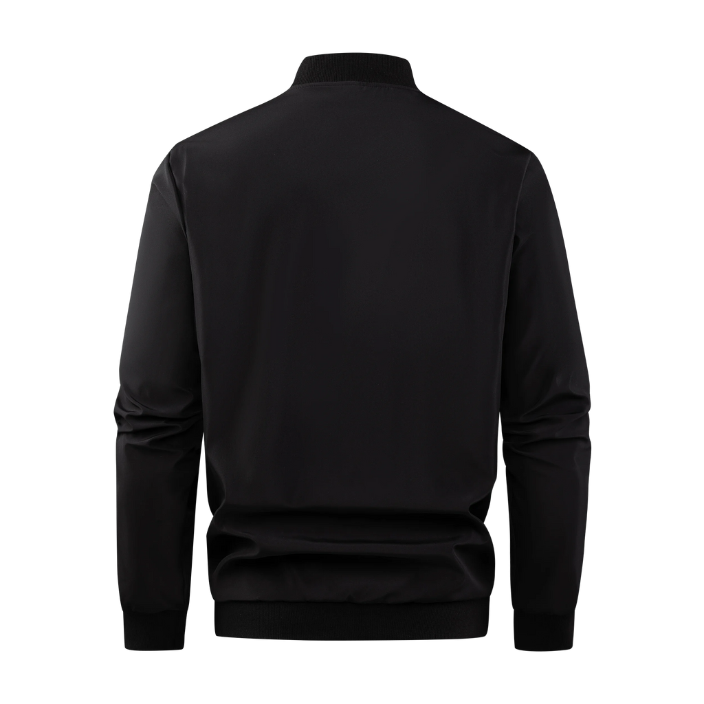 2024 Frühling und Herbst Neue Baseballkragen Kurze Locker Einfarbige Jacke Herren Business Casual Dünner Mantel Trend