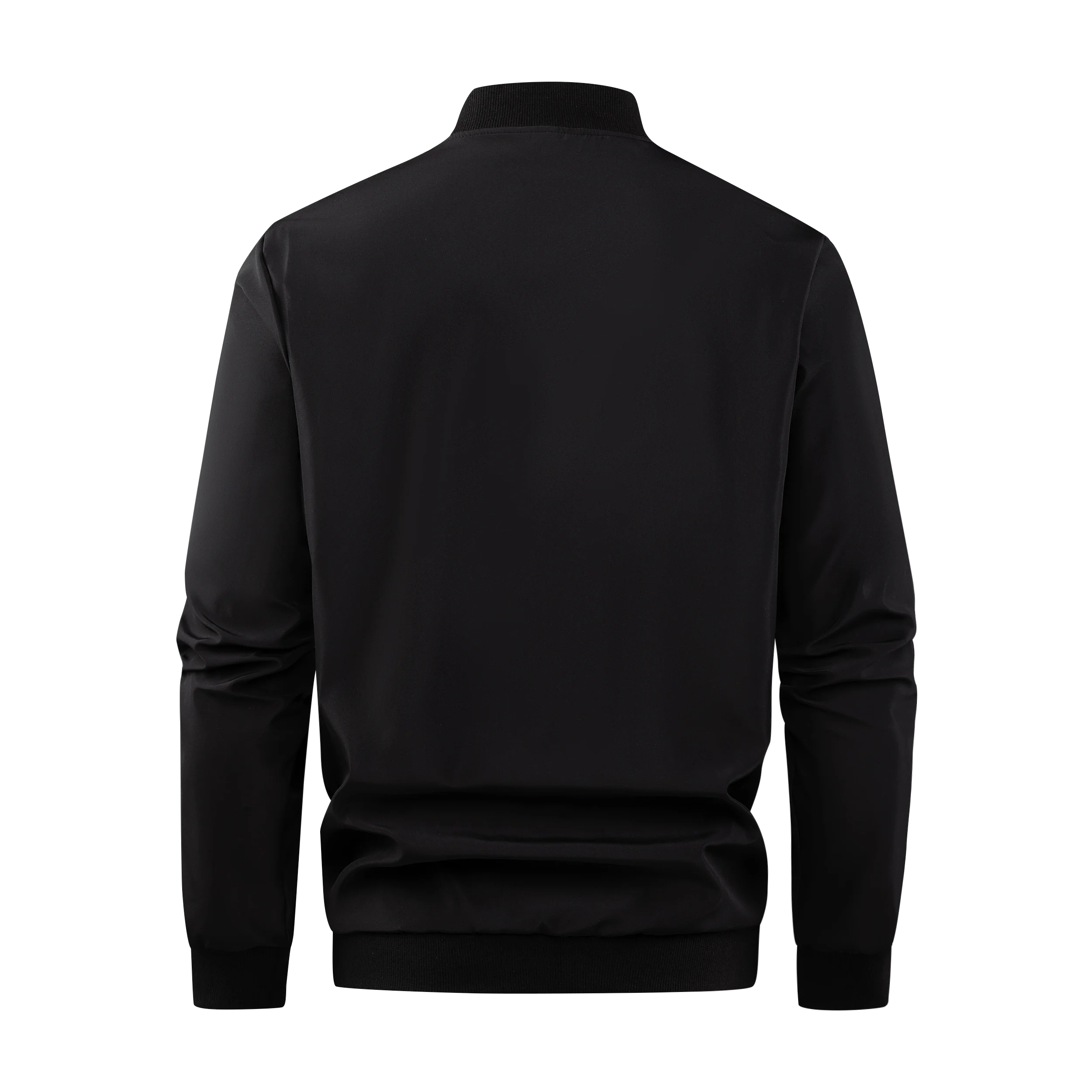 2024 Frühling und Herbst Neue Baseballkragen Kurze Locker Einfarbige Jacke Herren Business Casual Dünner Mantel Trend