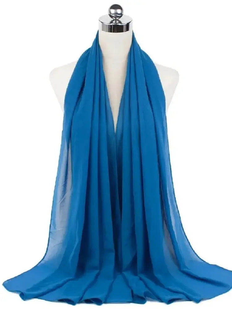 Neue Mode Frauen Einfarbig Chiffon Kopftuch Fertig Zum Tragen Instant Hijab Schal Muslimischer Schal Islamische Hijabs Arabische Kopftücher