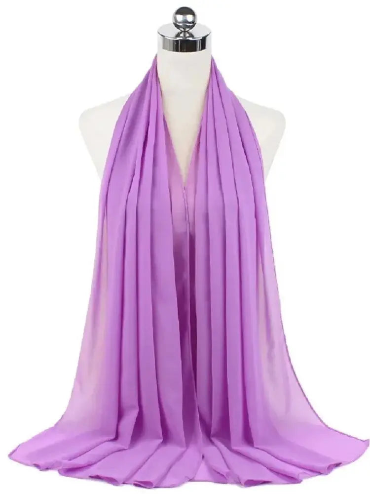 Neue Mode Frauen Einfarbig Chiffon Kopftuch Fertig Zum Tragen Instant Hijab Schal Muslimischer Schal Islamische Hijabs Arabische Kopftücher