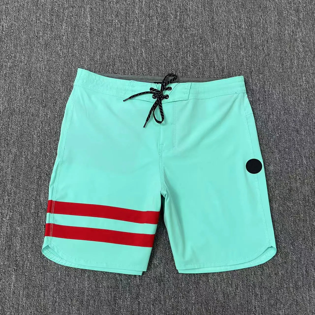 Classic Solid Herren Zweilinien-Shorts Surf Schwimmen Sport Wasserdicht Strand Boardshorts Hoher Stretch Schnelltrocknend Herren Badehose