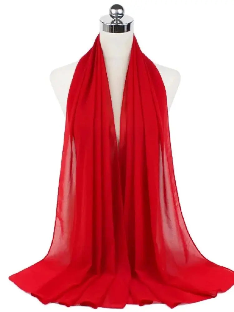 Neue Mode Frauen Einfarbig Chiffon Kopftuch Fertig Zum Tragen Instant Hijab Schal Muslimischer Schal Islamische Hijabs Arabische Kopftücher