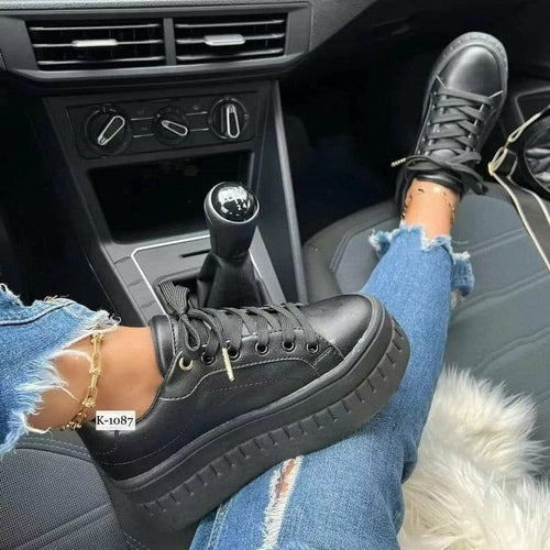Damen-Freizeit-Sneaker mit Plateau
