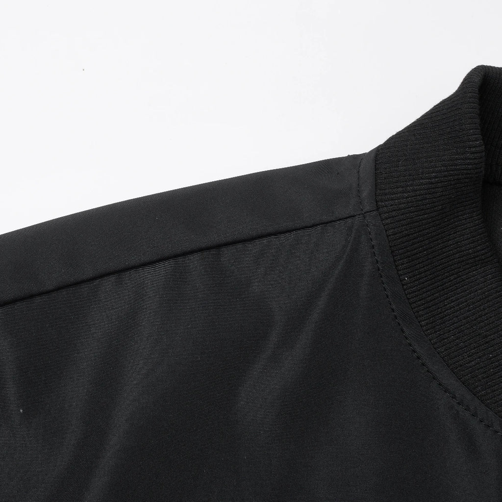 2024 Frühling und Herbst Neue Baseballkragen Kurze Locker Einfarbige Jacke Herren Business Casual Dünner Mantel Trend