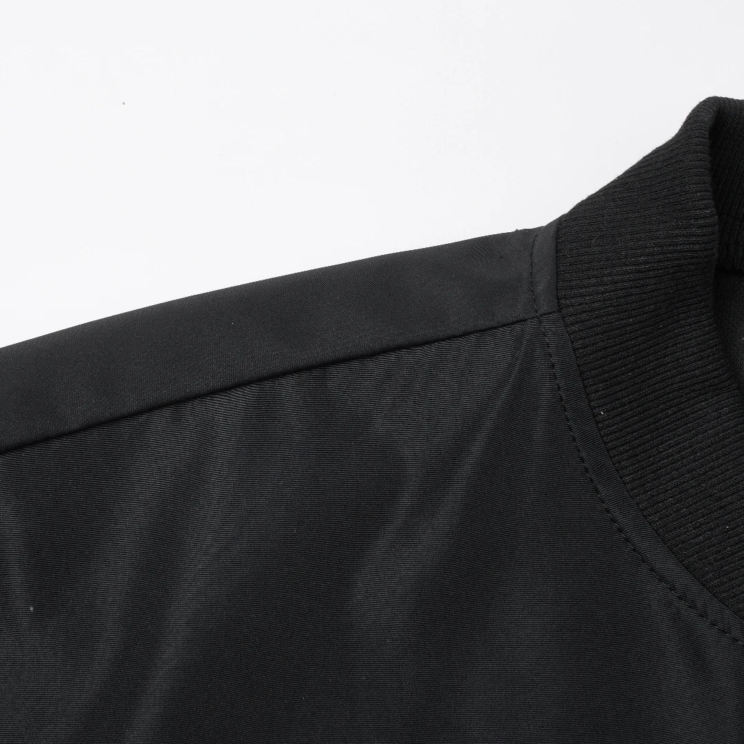 2024 Frühling und Herbst Neue Baseballkragen Kurze Locker Einfarbige Jacke Herren Business Casual Dünner Mantel Trend