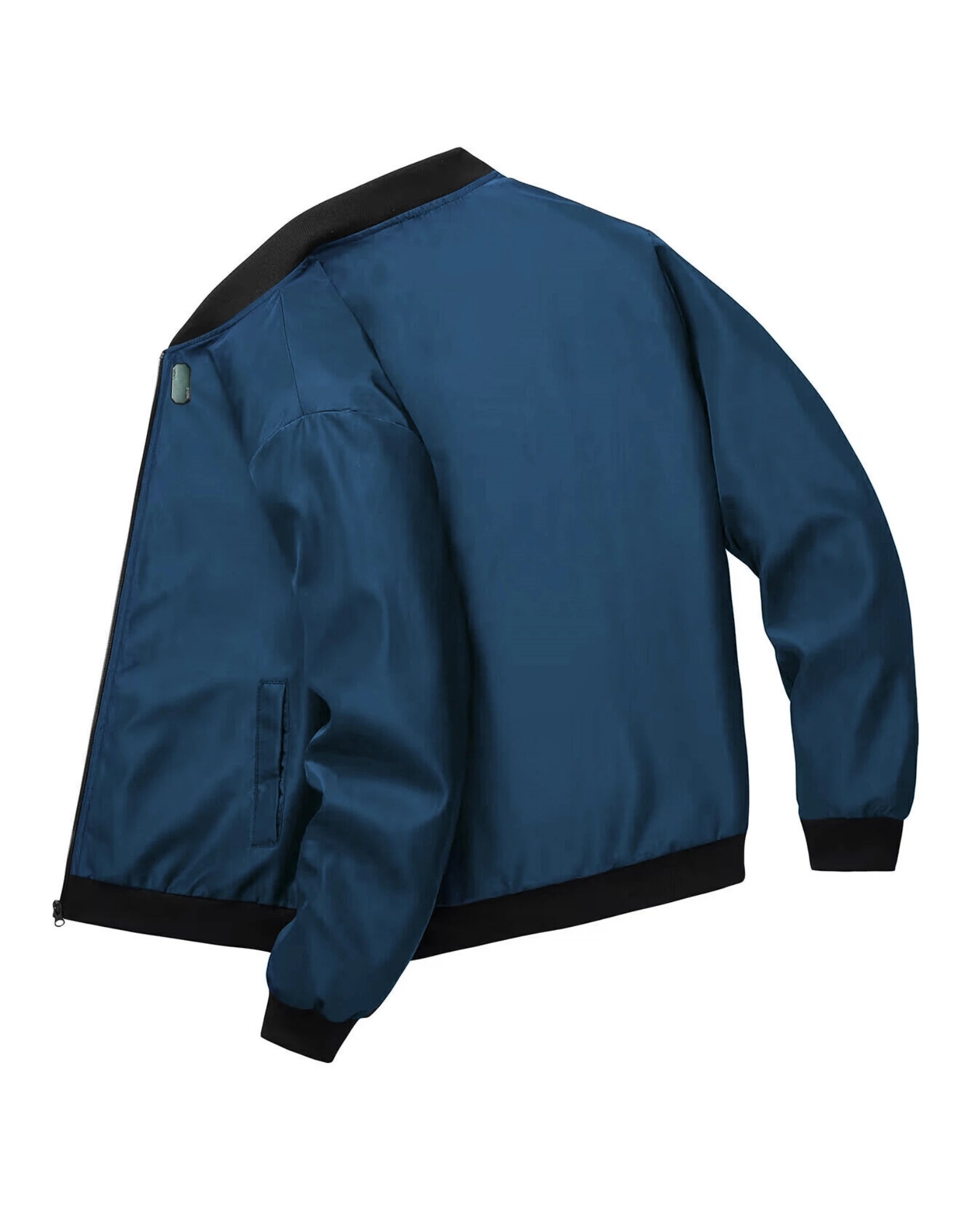 2024 Frühling und Herbst Neue Baseballkragen Kurze Locker Einfarbige Jacke Herren Business Casual Dünner Mantel Trend