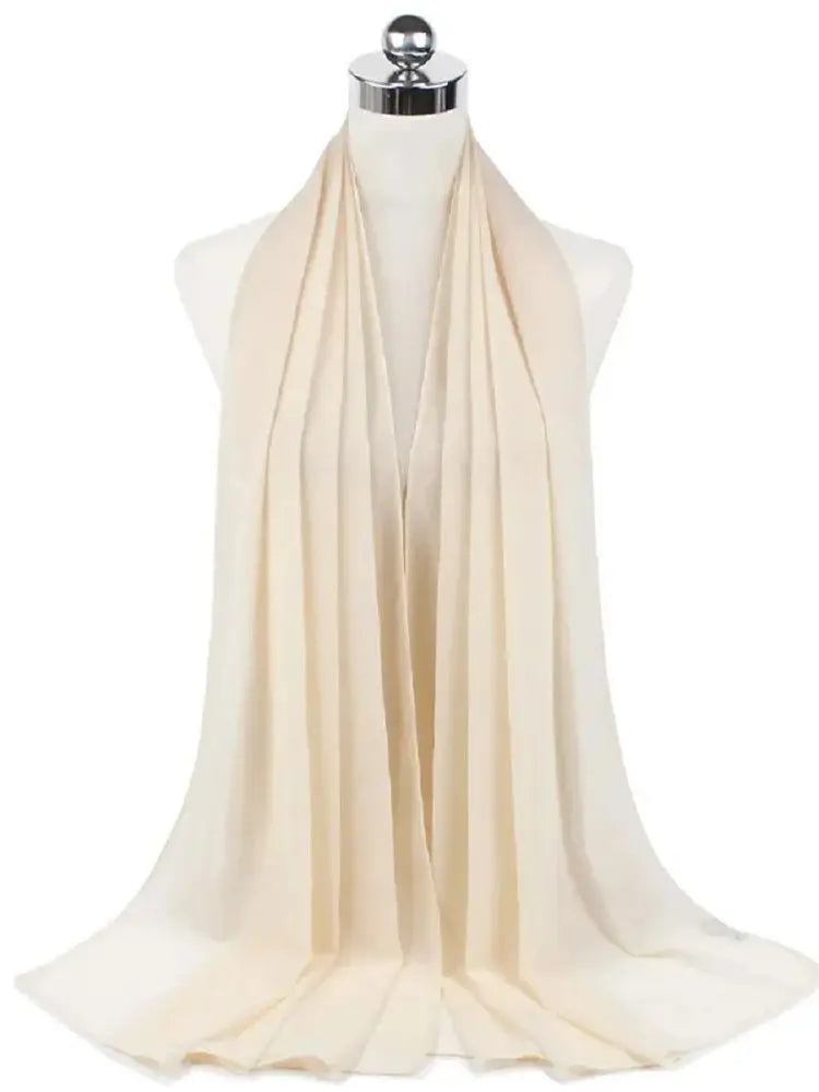 Neue Mode Frauen Einfarbig Chiffon Kopftuch Fertig Zum Tragen Instant Hijab Schal Muslimischer Schal Islamische Hijabs Arabische Kopftücher