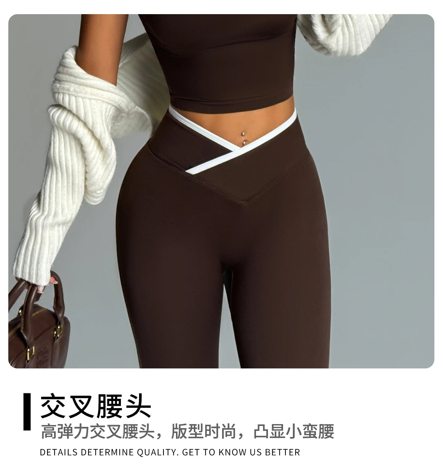 2 Piece Yoga Set Women Crossover V Waist Leggings Contrast Trim Sports Bra Gym Workout Matching Set Fitness Activewear Suit