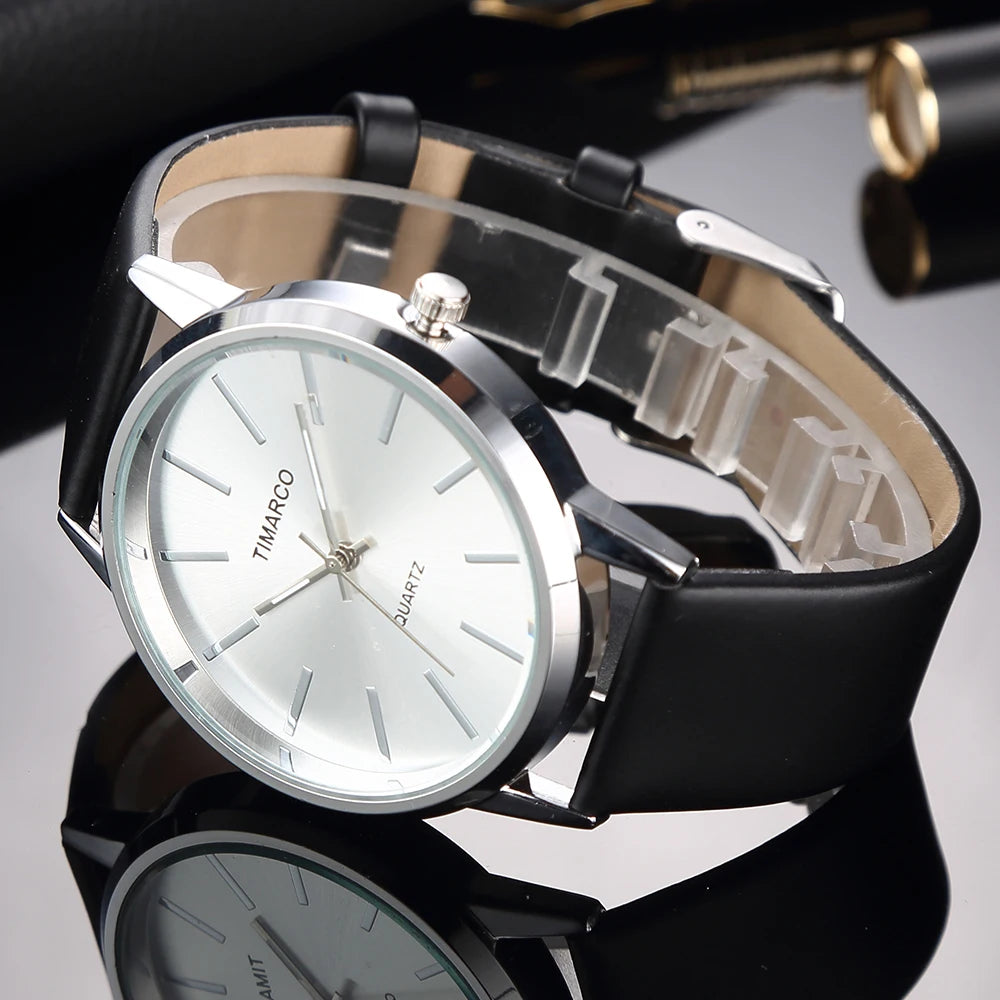 Luxus Damenuhren 2025 Neue stilvolle silberne minimalistische Business Damen Quarzuhren atmungsaktives Leder Stahl Uhr Reloj Mujer