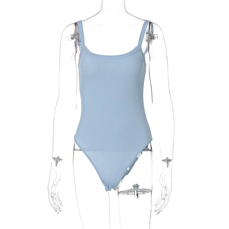 Trägerloser, figurbetonter, sexy Body, lässig, einfach, weiß, Sommer, Body, Damen-Oberteile, ärmellos, transparenter Body, Jumpsuit, eng anliegend