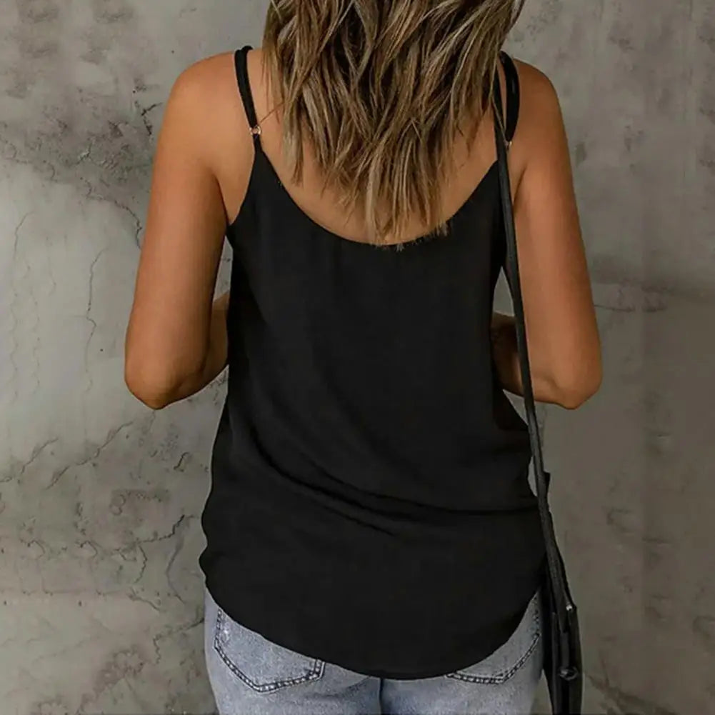 Schickes lockeres Tanktop ärmellos Alltagskleidung feuchtigkeitsableitendes Unterhemd Damen Weste