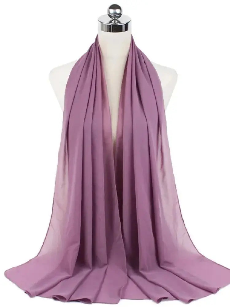 Neue Mode Frauen Einfarbig Chiffon Kopftuch Fertig Zum Tragen Instant Hijab Schal Muslimischer Schal Islamische Hijabs Arabische Kopftücher