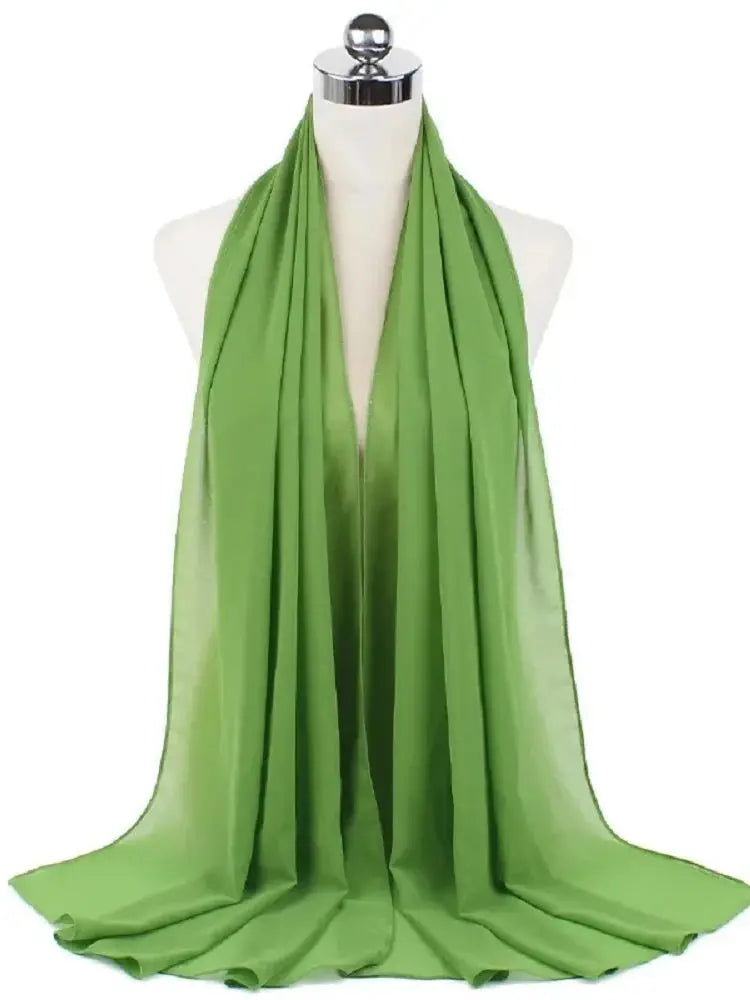 Neue Mode Frauen Einfarbig Chiffon Kopftuch Fertig Zum Tragen Instant Hijab Schal Muslimischer Schal Islamische Hijabs Arabische Kopftücher
