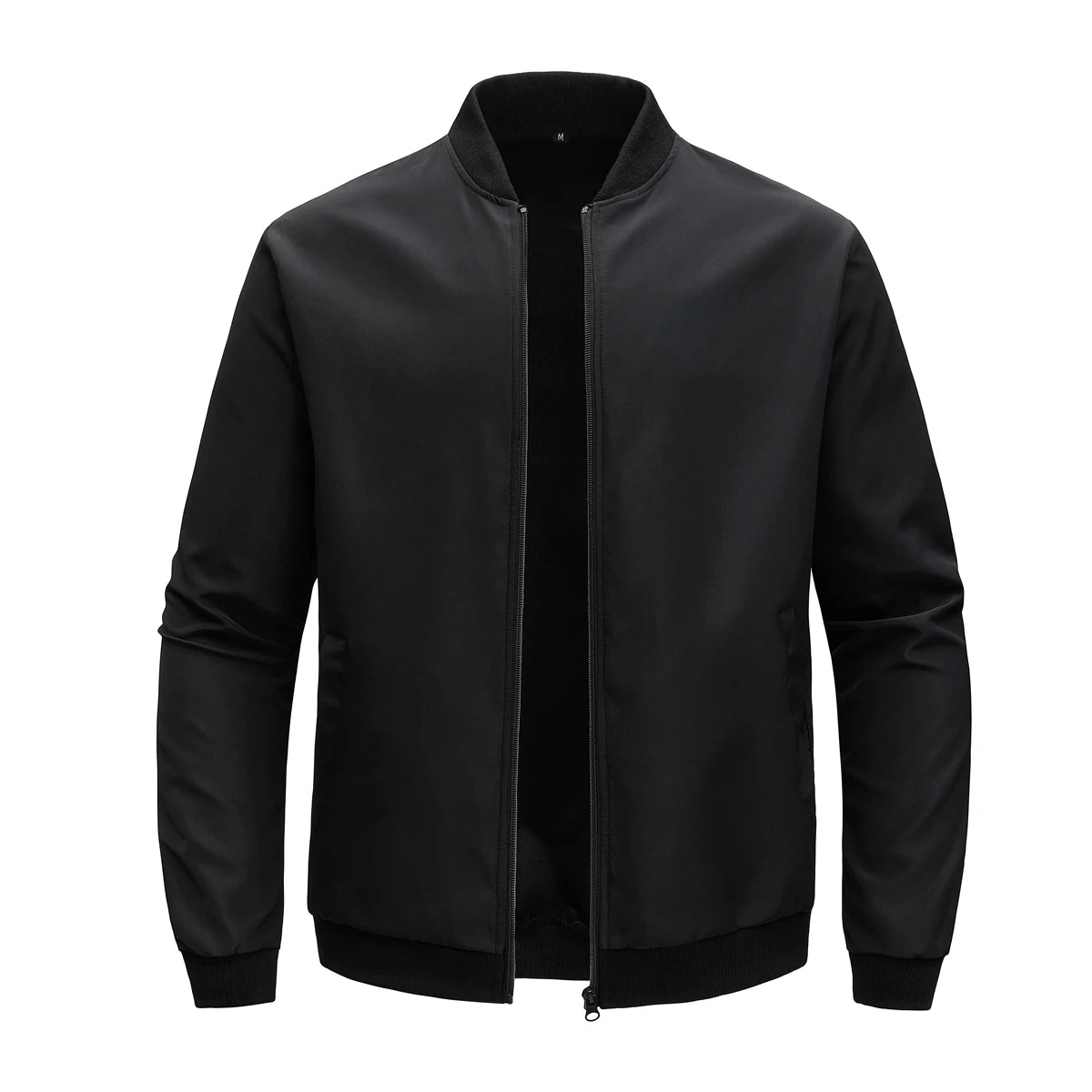 2024 Frühling und Herbst Neue Baseballkragen Kurze Locker Einfarbige Jacke Herren Business Casual Dünner Mantel Trend