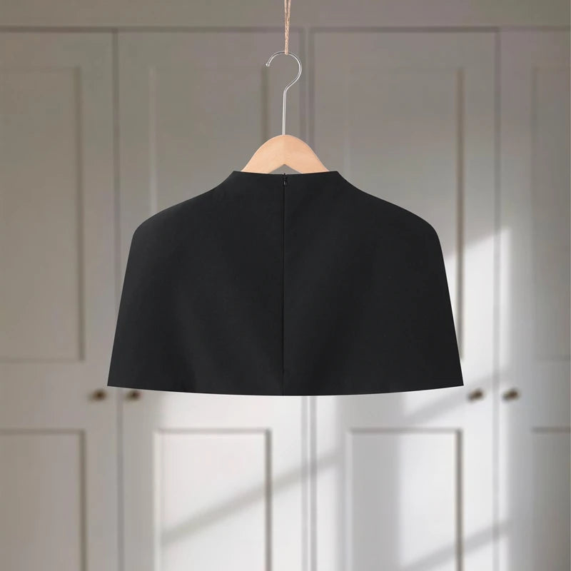 Cropped Women Blazer Zipper Sleeveless Stand Collar Solid Elegant Female Shrugs Top Fashion Casual Party Clothing New 2026