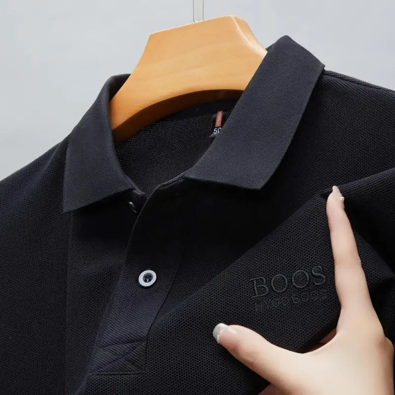 2025 Sommer Neue Marke Besticktes Herren 100% Baumwolle Kurzarm Poloshirt Lässiges Atmungsaktives Oberteil T-Shirt Verkaufsschlager