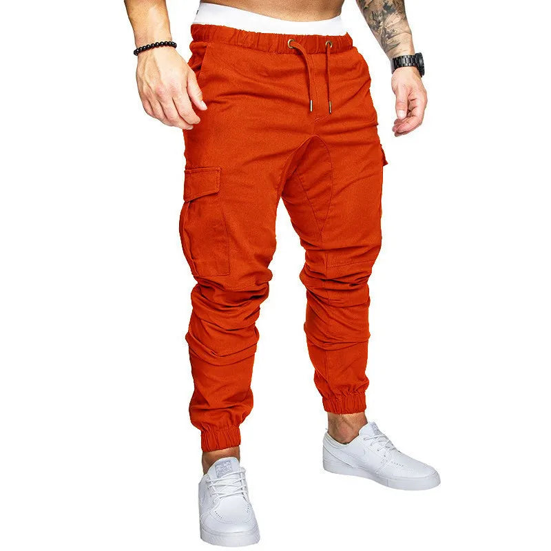 Herrenhosen, dünn, modisch, leger, Joggerhosen 2020, Streetwear Cargo Hosen, Herren Mehrfachtaschen Hosen, Fitness Gym Trainingshosen Herren
