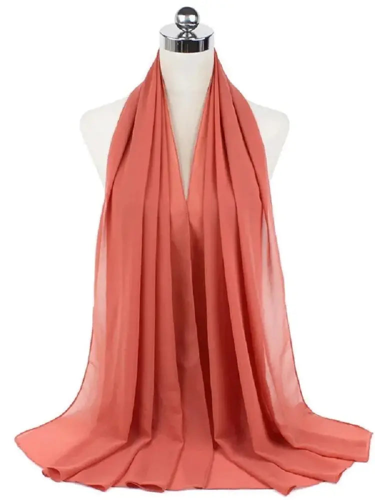 Neue Mode Frauen Einfarbig Chiffon Kopftuch Fertig Zum Tragen Instant Hijab Schal Muslimischer Schal Islamische Hijabs Arabische Kopftücher