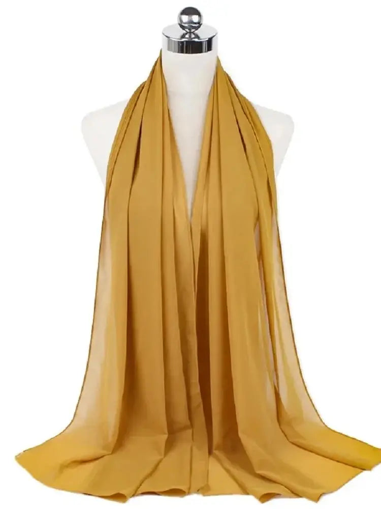 Neue Mode Frauen Einfarbig Chiffon Kopftuch Fertig Zum Tragen Instant Hijab Schal Muslimischer Schal Islamische Hijabs Arabische Kopftücher