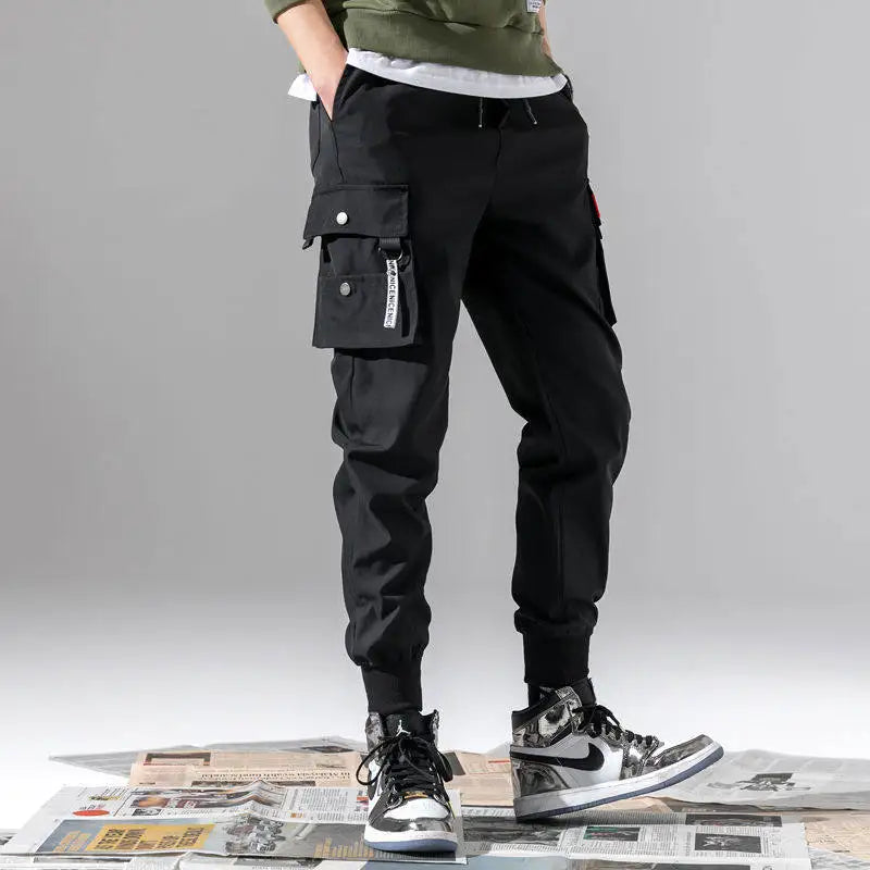 Herrenhosen, dünn, modisch, leger, Joggerhosen 2020, Streetwear Cargo Hosen, Herren Mehrfachtaschen Hosen, Fitness Gym Trainingshosen Herren